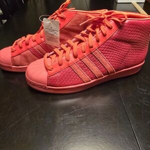 Mens Red High Top Adidas Shoes for Sale up to 90% Off: Poshmark